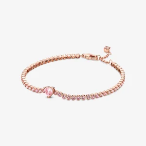 (Bild für) PANDORA Funkelndes Herz-Tennis-Armband - 580041C01