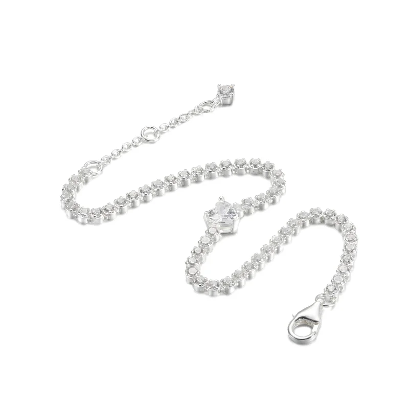 (Bild für) PANDORA Funkelndes Herz-Tennis-Armband - 590041C01 - Ansicht 3