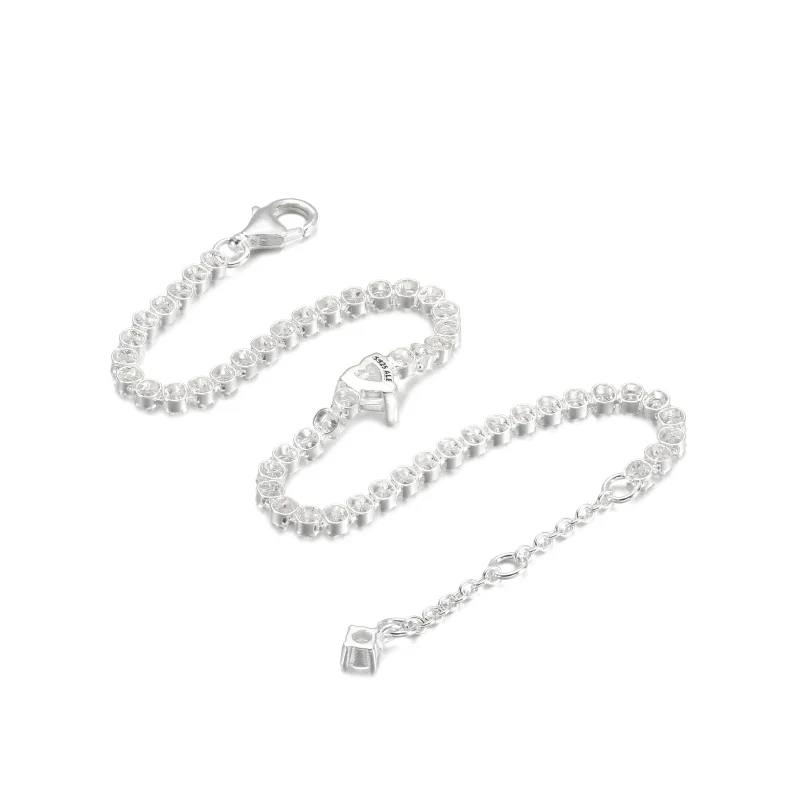(Bild für) PANDORA Funkelndes Herz-Tennis-Armband - 590041C01 - Ansicht 4