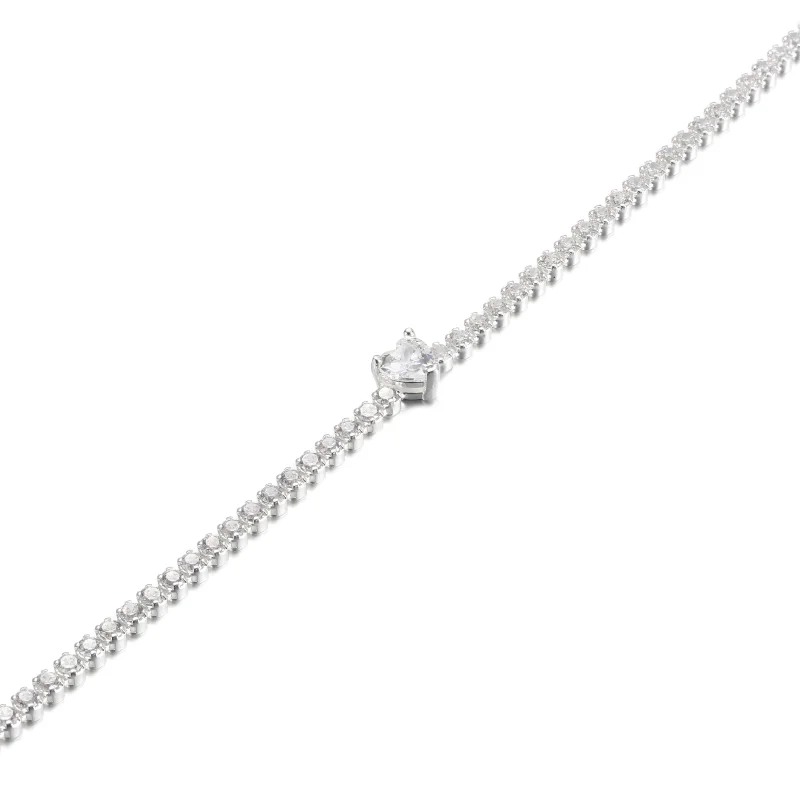 (Bild für) PANDORA Funkelndes Herz-Tennis-Armband - 590041C01 - Ansicht 5