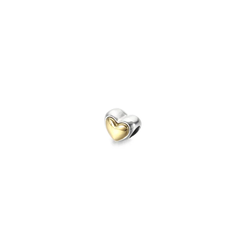 (Bild für) PANDORA gewölbter goldener Herzanhänger - 799415C00 - Ansicht 2