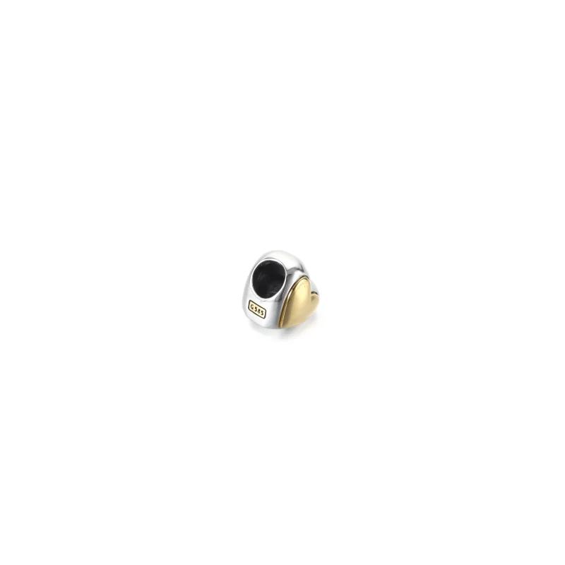 (Bild für) PANDORA gewölbter goldener Herzanhänger - 799415C00 - Ansicht 4