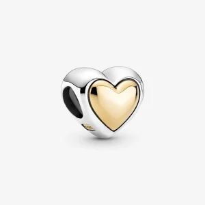 (Bild für) PANDORA gewölbter goldener Herzanhänger - 799415C00