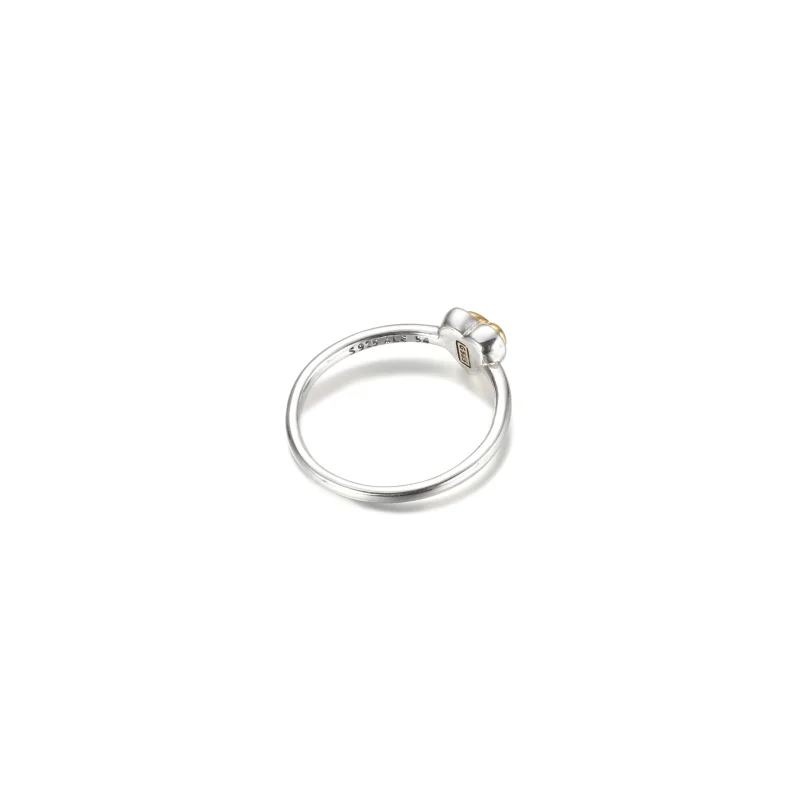 (Bild für) PANDORA gewölbter goldener Herzring - 199396C00 - Ansicht 4