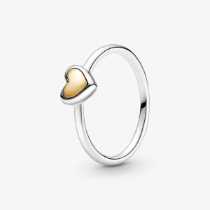 (Bild für) PANDORA gewölbter goldener Herzring - 199396C00