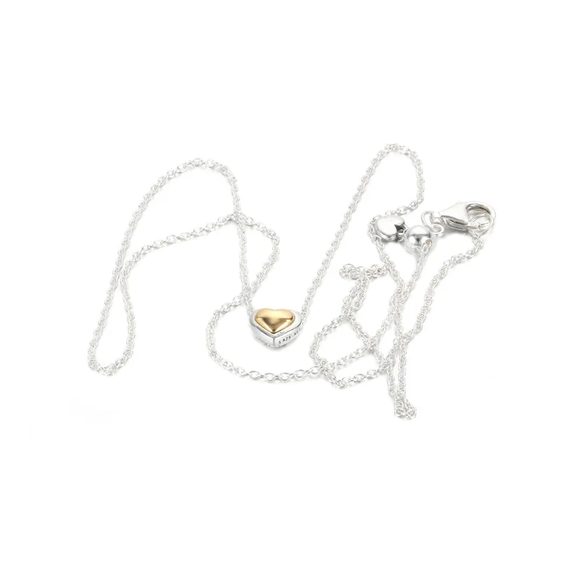 (Bild für) Pandora Gewölbtes Goldenes Herz Halskette - 399399C00 - Ansicht 5