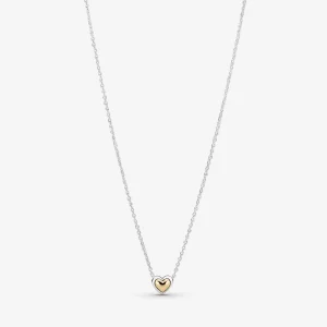(Bild für) Pandora Gewölbtes Goldenes Herz Halskette - 399399C00