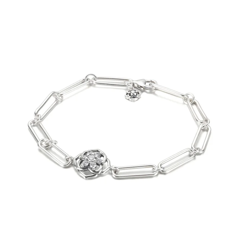 (Bild für) PANDORA-Gliederarmband mit Rosenblättern - 599409C01 - Ansicht 2