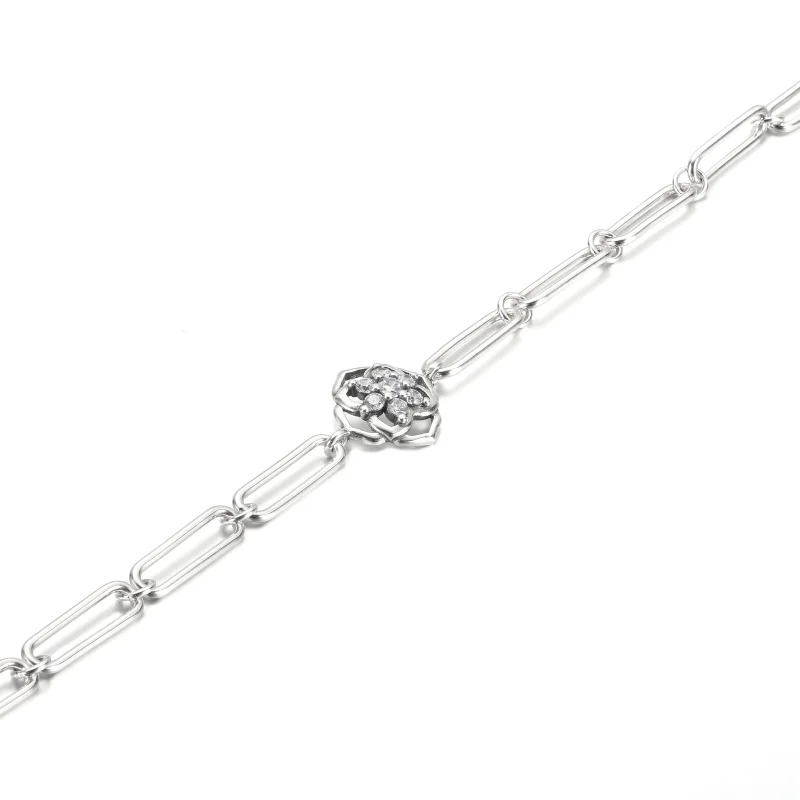 (Bild für) PANDORA-Gliederarmband mit Rosenblättern - 599409C01 - Ansicht 3