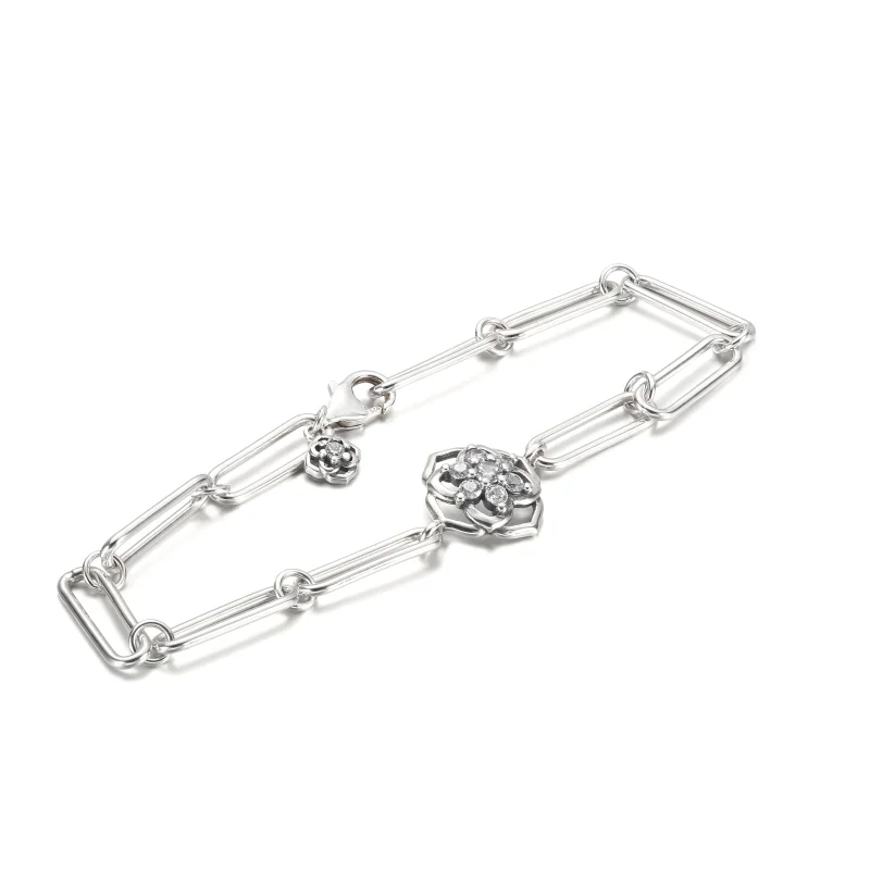 (Bild für) PANDORA-Gliederarmband mit Rosenblättern - 599409C01 - Ansicht 5