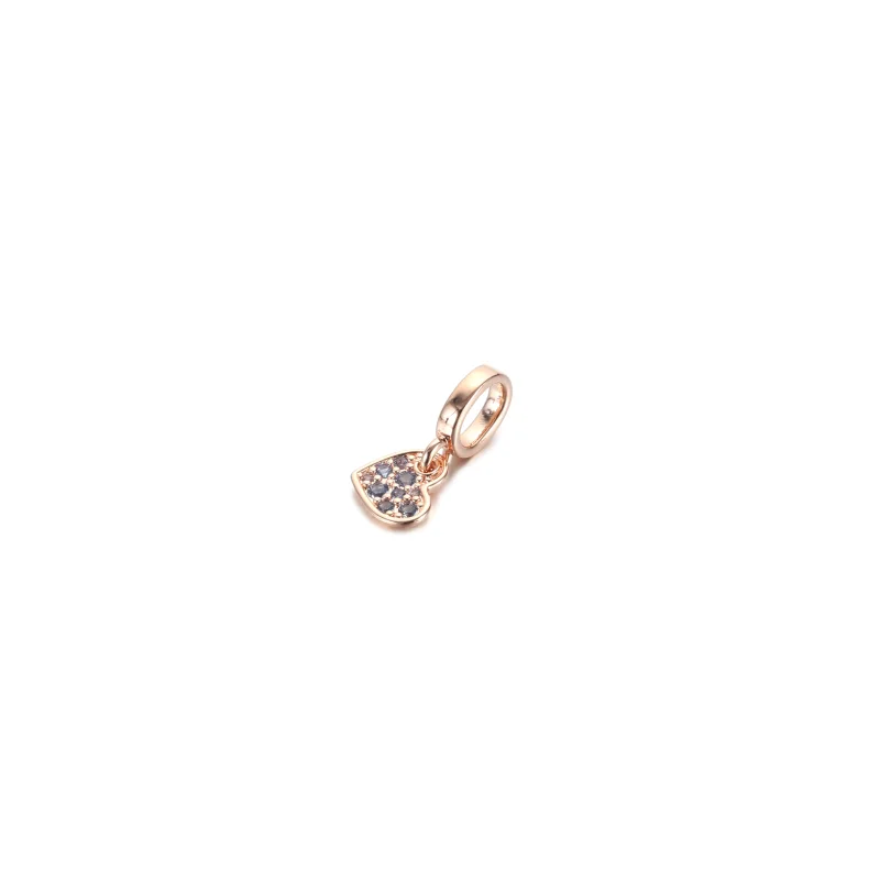 (Bild für) PANDORA Hellblauer Pavé-Anhänger mit geneigtem Herz - 789404C01 - Ansicht 2