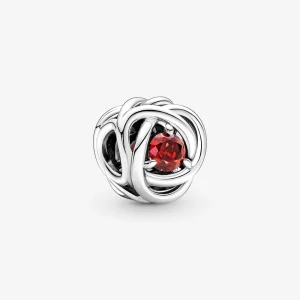 (Bild für) PANDORA July True Red Eternity Circle Charm - 790065C01