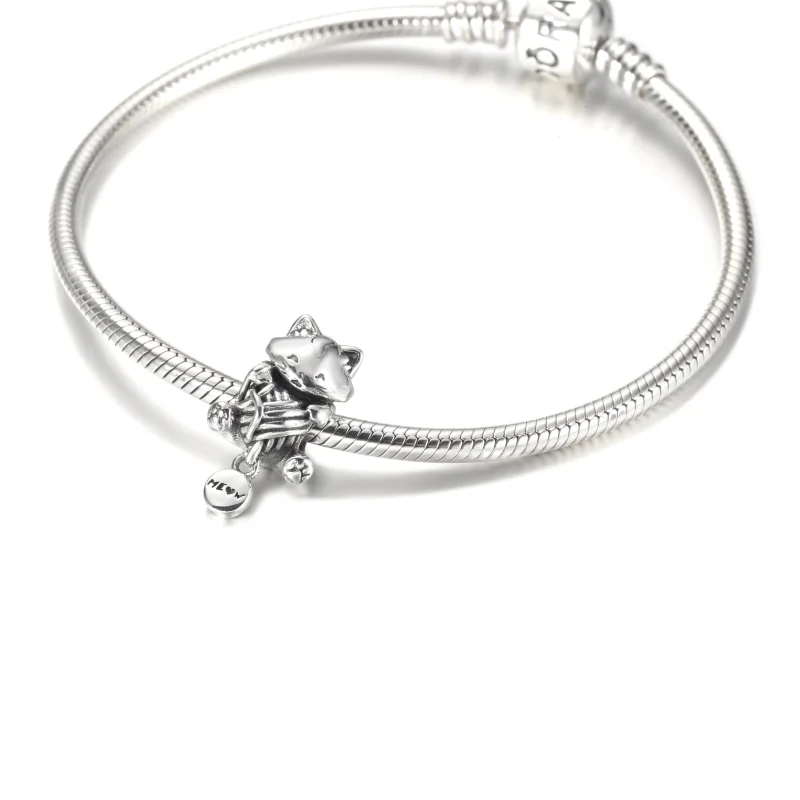 (Bild für) PANDORA Kätzchen & Garnknäuel Charm - 799535C00 - Ansicht 5