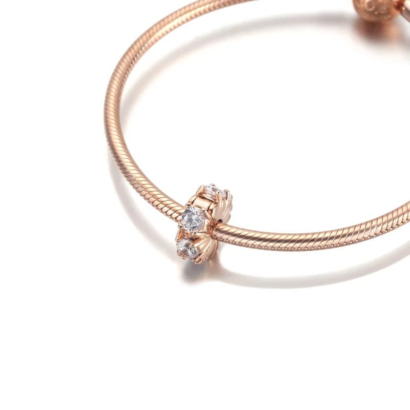 (Bild für) PANDORA langer glitzernder Clip-Charm mit Zinken - 780046C01 - Ansicht 5
