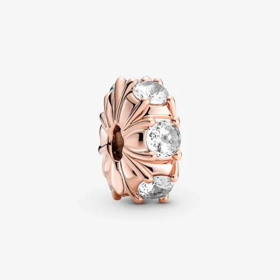 (Bild für) PANDORA langer glitzernder Clip-Charm mit Zinken - 780046C01