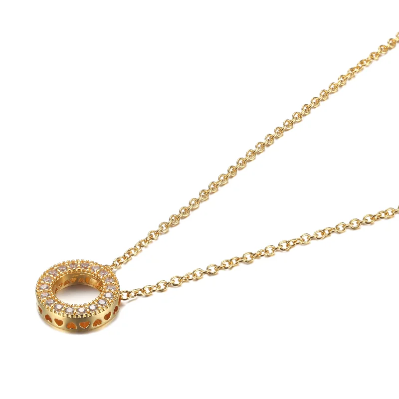 (Bild für) Pandora Logo Pavé Kreis Collier - 367436C01 - Ansicht 2