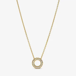 (Bild für) Pandora Logo Pavé Kreis Collier - 367436C01