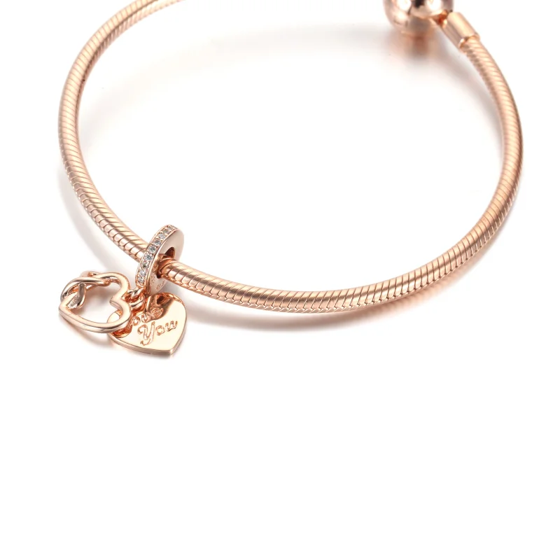 (Bild für) PANDORA Love You Infinity Herz-Anhänger-Charm - 789369C01 - Ansicht 5