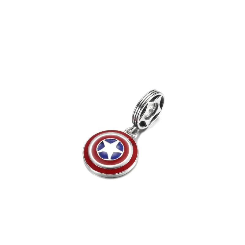 (Bild für) PANDORA Marvel The Avengers Captain America Schild-Anhänger - 790780C01 - Ansicht 2