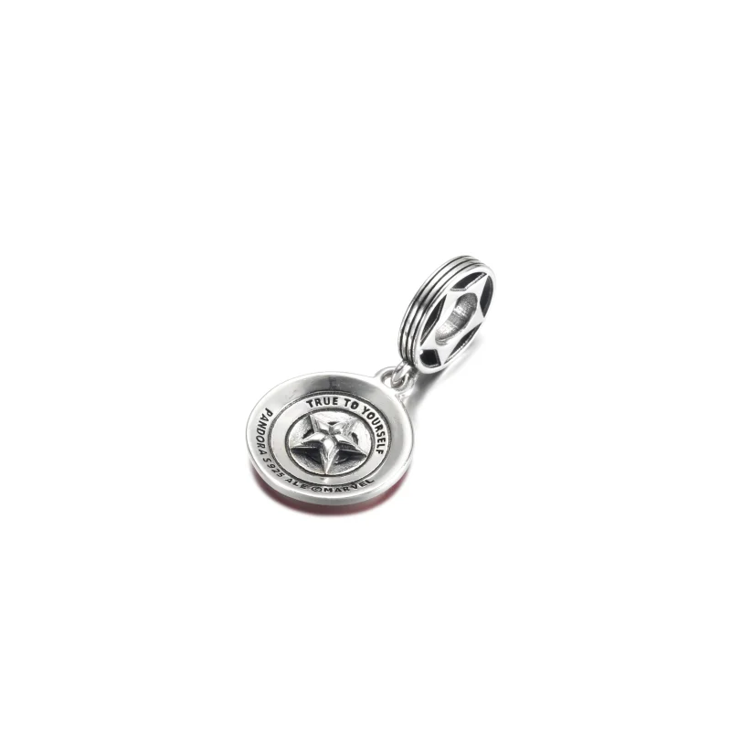 (Bild für) PANDORA Marvel The Avengers Captain America Schild-Anhänger - 790780C01 - Ansicht 3