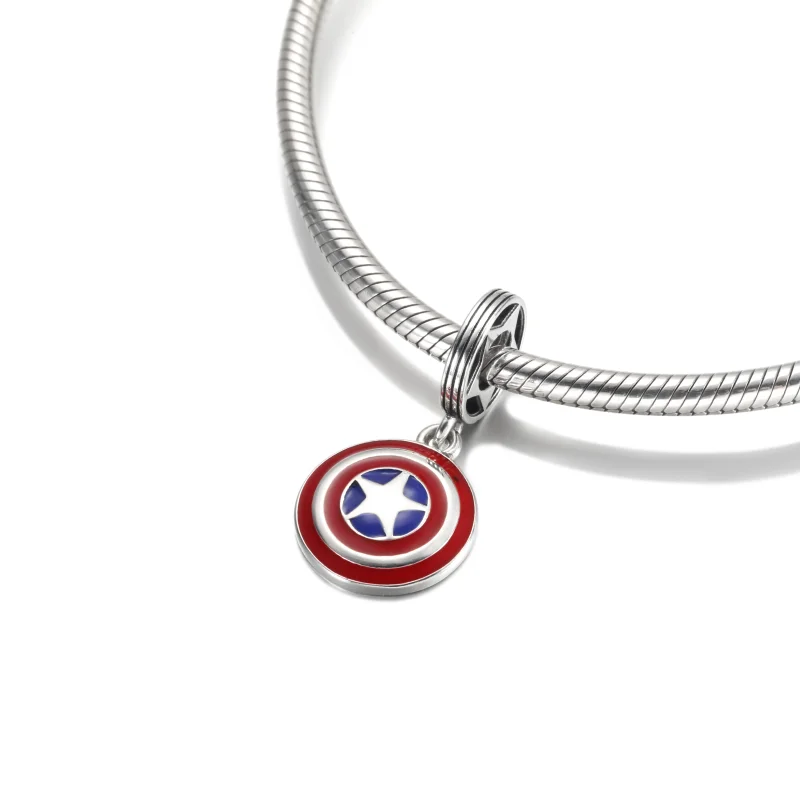 (Bild für) PANDORA Marvel The Avengers Captain America Schild-Anhänger - 790780C01 - Ansicht 4