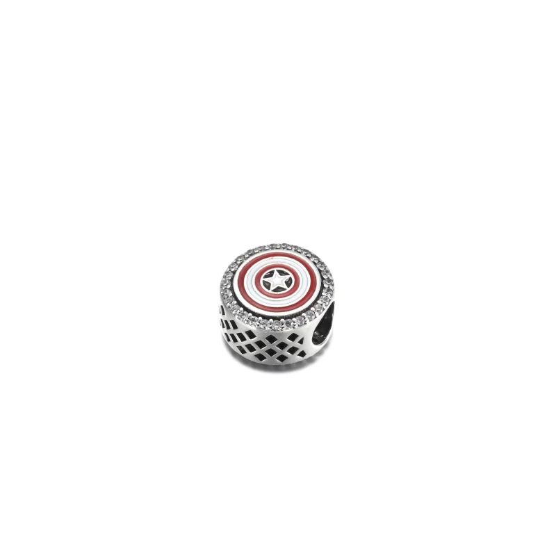 (Bild für) Pandora Marvel The Avengers Captain America Schild-Anhänger - P-D-3623 - Ansicht 2