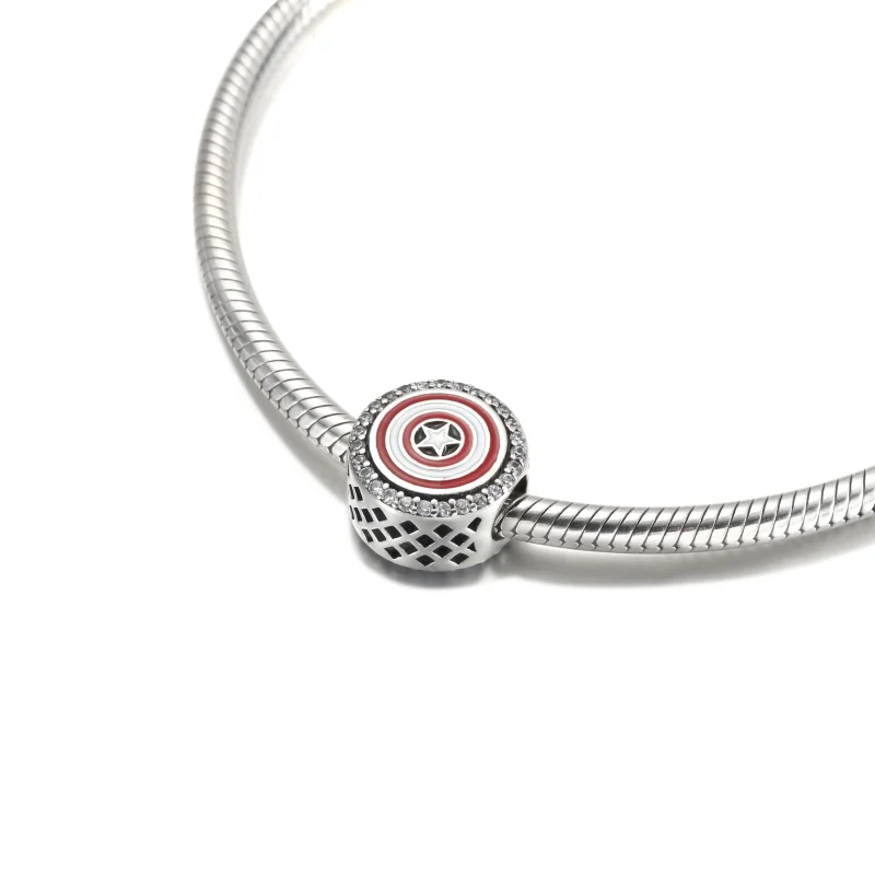 (Bild für) Pandora Marvel The Avengers Captain America Schild-Anhänger - P-D-3623 - Ansicht 4