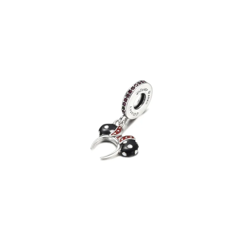 (Bild für) PANDORA Minnie Mouse Schwarz-Weiß-Ohr-Stirnband-Charm - P400942464791 - Ansicht 2