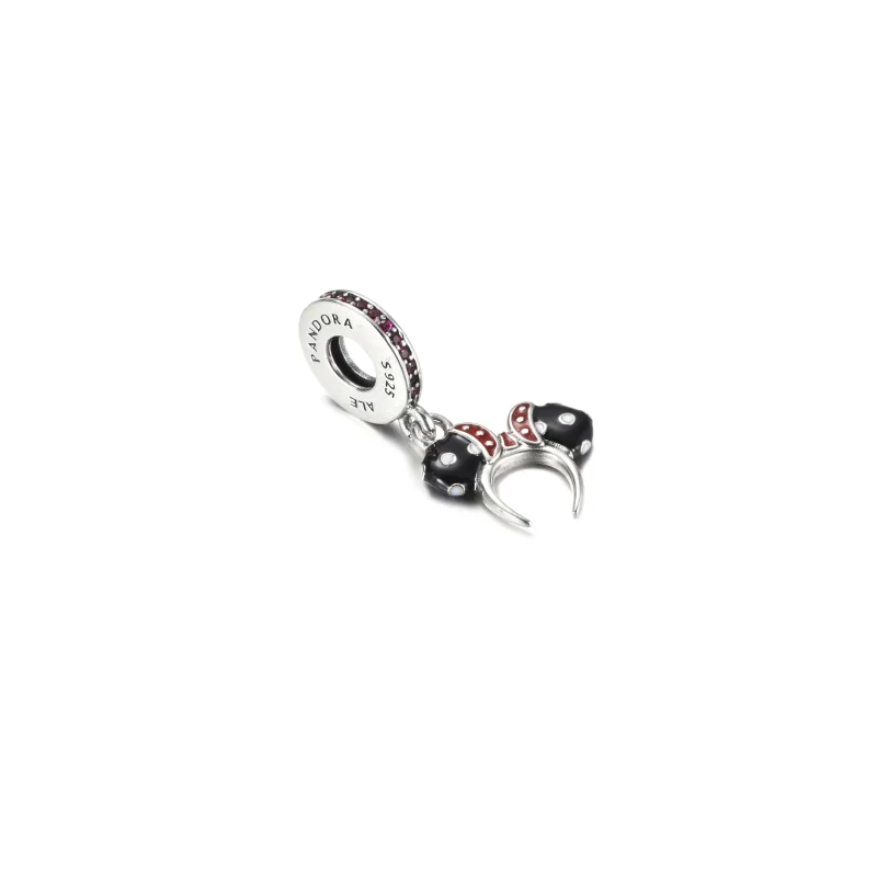 (Bild für) PANDORA Minnie Mouse Schwarz-Weiß-Ohr-Stirnband-Charm - P400942464791 - Ansicht 3