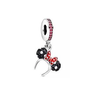 (Bild für) PANDORA Minnie Mouse Schwarz-Weiß-Ohr-Stirnband-Charm - P400942464791