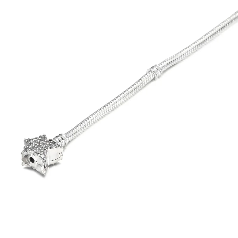 (Bild für) Pandora Moments Asymmetrisches Schlangenkettenarmband mit Sternverschluss - 5996 - Ansicht 4