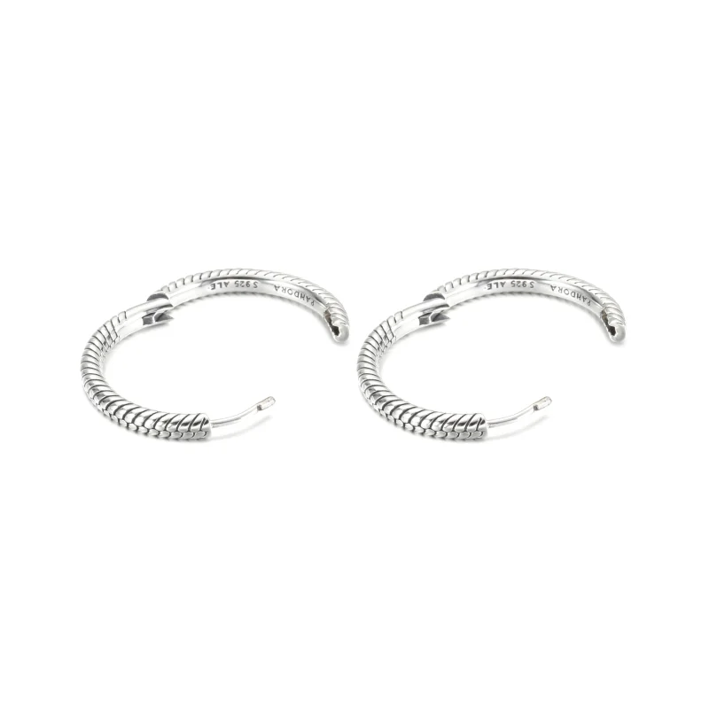 (Bild für) Pandora Moments Charm-Creolen - 299532C00 - Ansicht 3