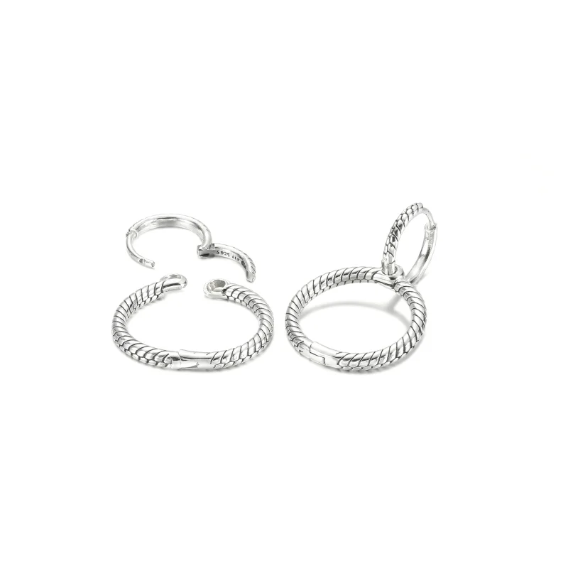 (Bild für) Pandora Moments Charm Doppel-Creolen - 299562C00 - Ansicht 3