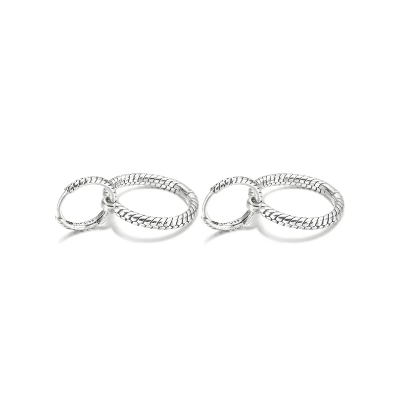 (Bild für) Pandora Moments Charm Doppel-Creolen - 299562C00 - Ansicht 4