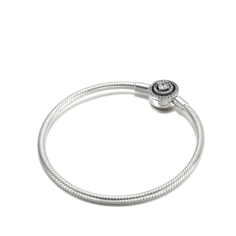 (Bild für) Pandora Moments Halo-Schlangenkettenarmband - 590038C01 - Ansicht 2