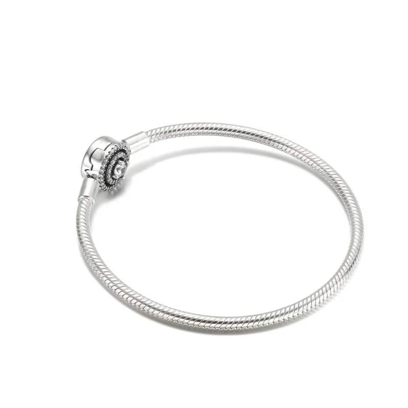 (Bild für) Pandora Moments Halo-Schlangenkettenarmband - 590038C01 - Ansicht 3