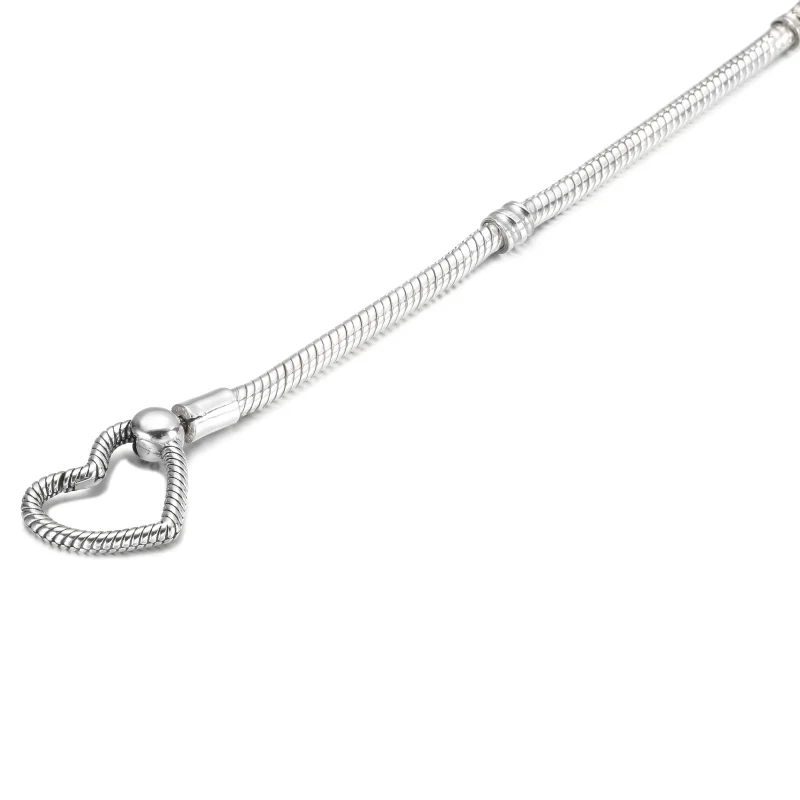 (Bild für) Pandora Moments Schlangenkettenarmband mit Herzverschluss - 599539C00 - Ansicht 4