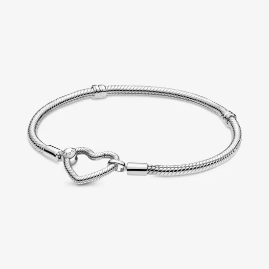 (Bild für) Pandora Moments Schlangenkettenarmband mit Herzverschluss - 599539C00