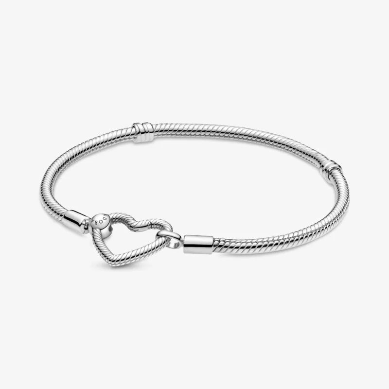 (Bild für) Pandora Moments Schlangenkettenarmband mit Herzverschluss - 599539C00