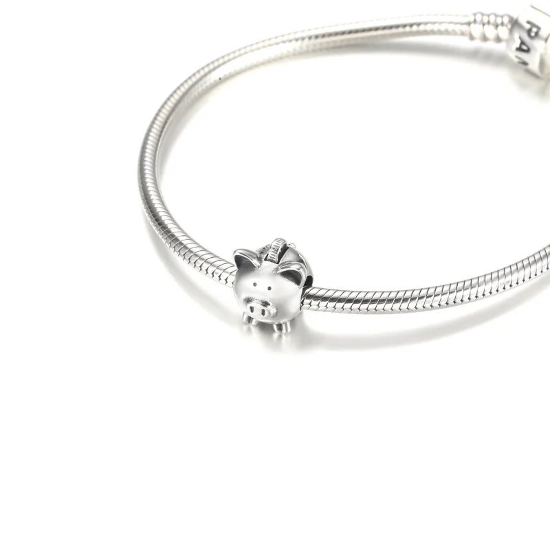 (Bild für) PANDORA Niedlicher Sparschwein-Charm - 799549C00 - Ansicht 5