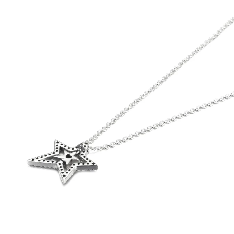 (Bild für) PANDORA Pavé Asymmetrische Stern-Collier-Halskette - 390020C01 - Ansicht 3