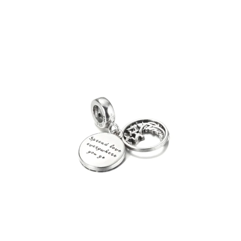 (Bild für) PANDORA Pavé-Feder-Anhänger - 799561C01 - Ansicht 4