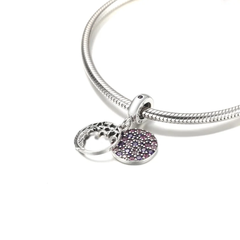 (Bild für) PANDORA Pavé-Feder-Anhänger - 799561C01 - Ansicht 5