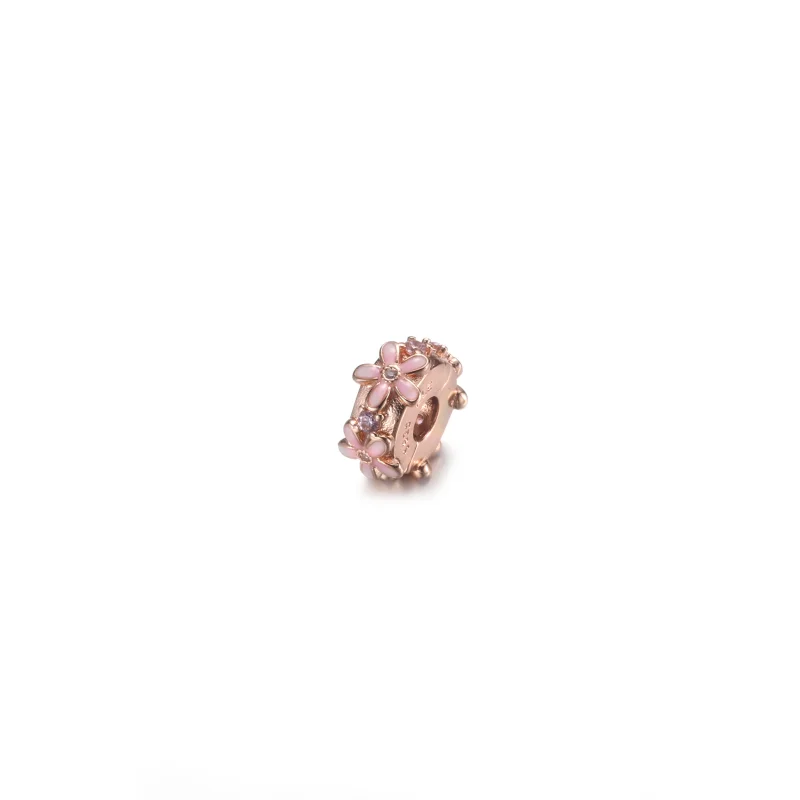 (Bild für) PANDORA Pink Daisy Spacer Clip Charm - 788809C01 - Ansicht 2