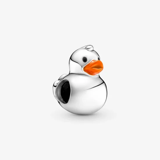 (Bild für) PANDORA Polierter Gummi-Enten-Charm - 799554C01