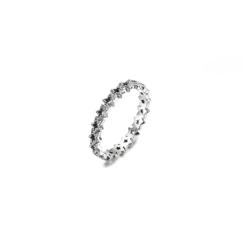 (Bild für) PANDORA Ring mit asymmetrischem Sternband - 190029C00 - Ansicht 3