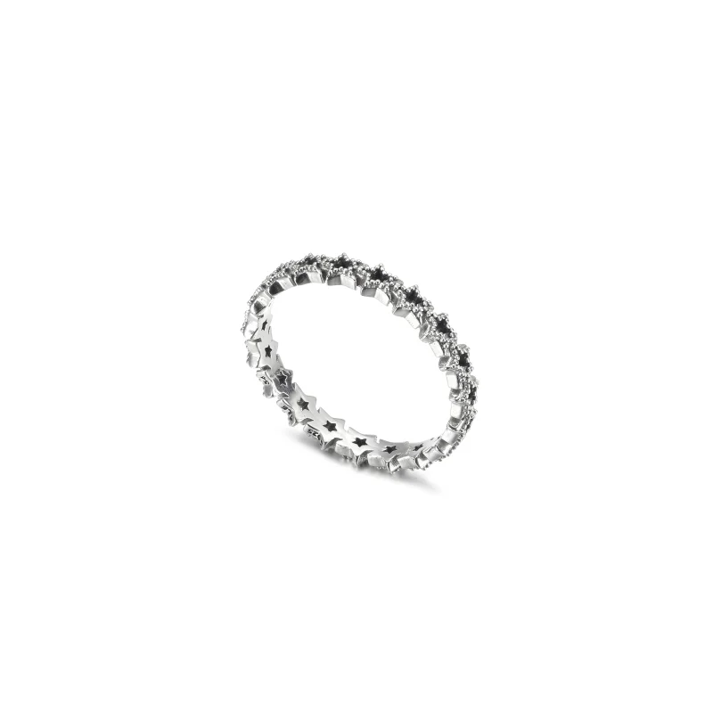 (Bild für) PANDORA Ring mit asymmetrischem Sternband - 190029C00 - Ansicht 4