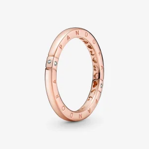 (Bild für) PANDORA Ring mit Logo und Herzen - 189482C01