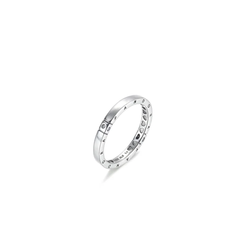 (Bild für) PANDORA Ring mit Logo und Herzen - 199482C01 - Ansicht 2