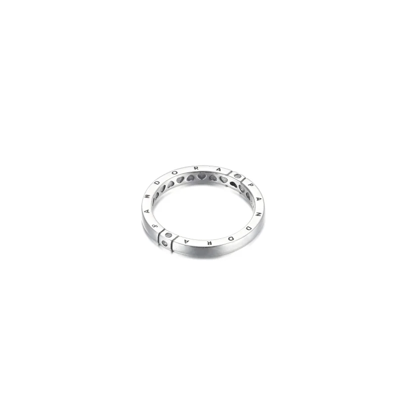 (Bild für) PANDORA Ring mit Logo und Herzen - 199482C01 - Ansicht 3